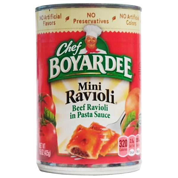 Chef Boyardee Mini Beef Ravioli, 15 Oz., 1 Can Each, By ConAgra Foods
