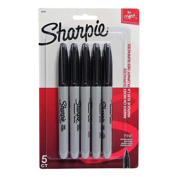 Sharpie The Original Permanent Marker Fine Tip, 1 Package, 1 Each, By Newell Office Brands