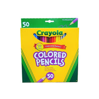 Crayola Colored Pencils, Assorted Colors, 50 Ct., 1 Pack Each, By Crayola