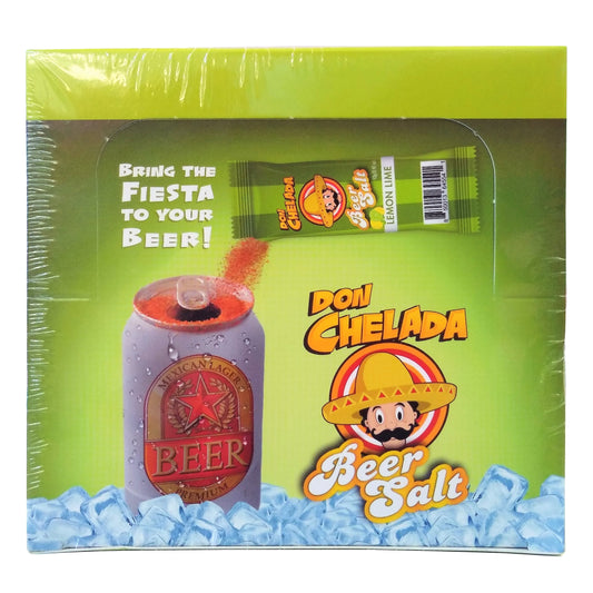 Don Chelada Beer Salt Lemon Lime 12g Packets, 30 Packets Per Box 1 Box Each, By Don Chelada