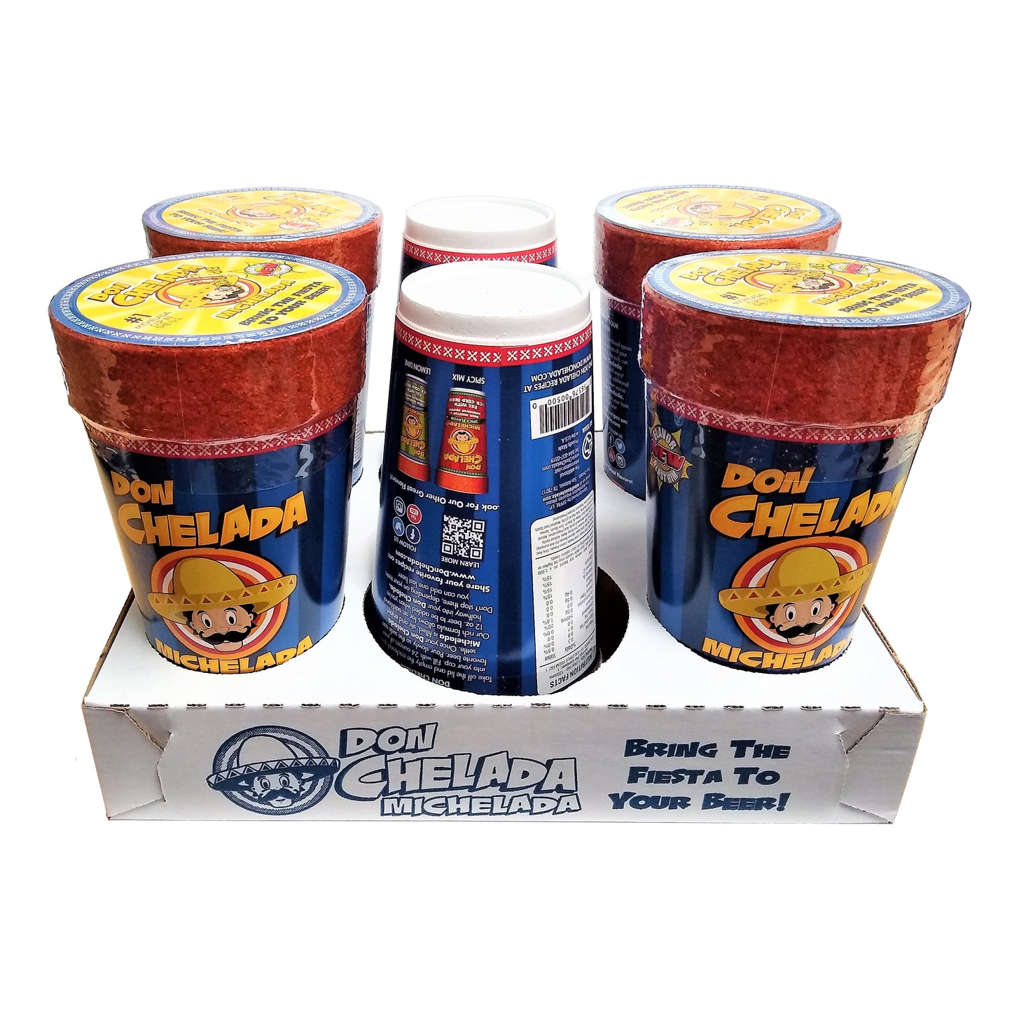 Michelada Original Flavor Cups, 6 Count, 1 Pack Each, By Don Chelada