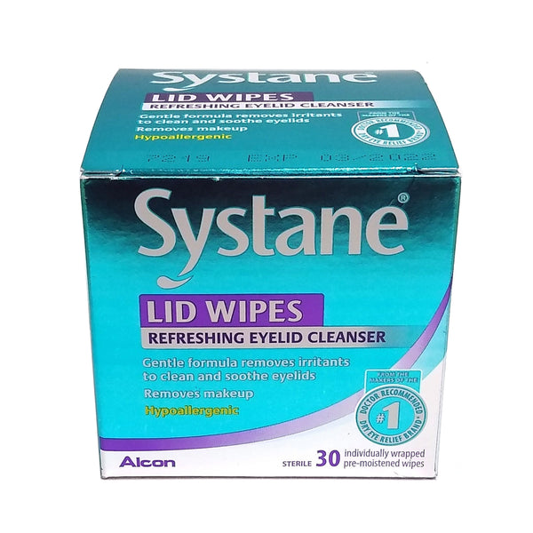 Systane Lid Wipes, Eyelid Cleansing Wipes, 30 Count, 1 Box Each, By Alcon