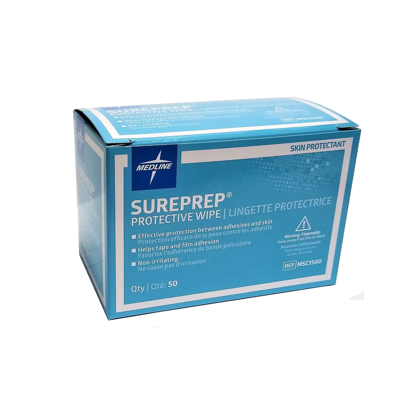 Medline Sureprep Protective Wipe Skin Protectant, 50 Count, 1 Pack Each, By Medline