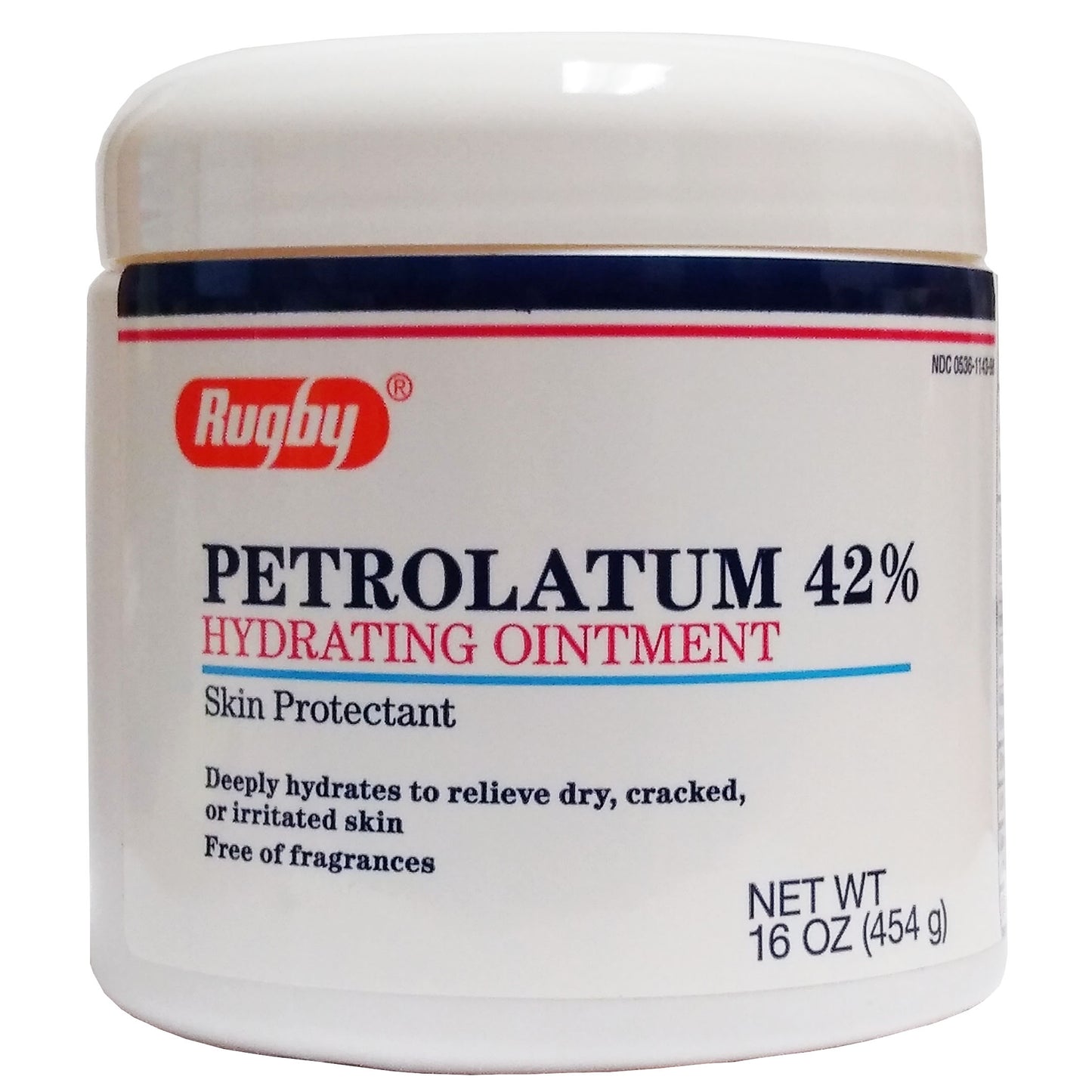 Rugby Petrolatum Hydrating Ointment 42% Skin Protectant 16 Oz, 1 Each, By Rugby
