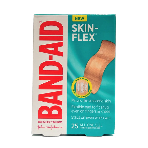 Band-Aid Skin Flex Bandages, 25 All One Size 7/8" x 2 3/4", 1 Box Each, By Johnson and Johnson
