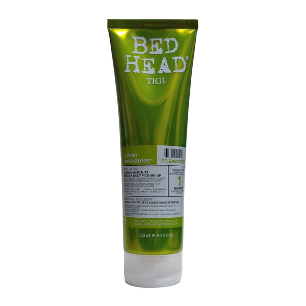 Bed Head Urban Anti-Dotes Re-Energize Shampoo, 8.45 fl. oz., 1 Box Each, By TIGI