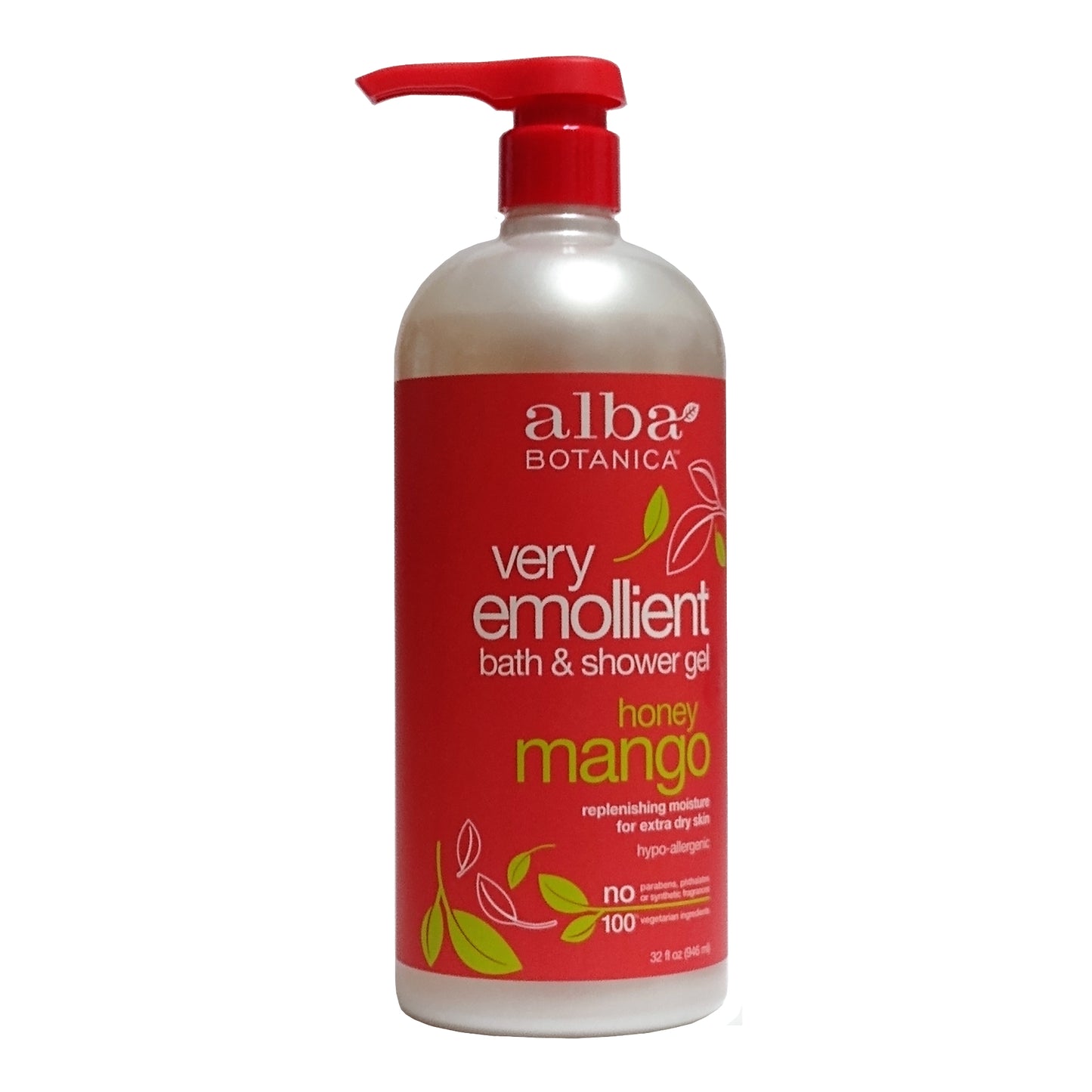Alba Botanica Very Emollient Bath & Shower Gel, 32 oz, 1 Each, By Hain Celestial Group Inc.