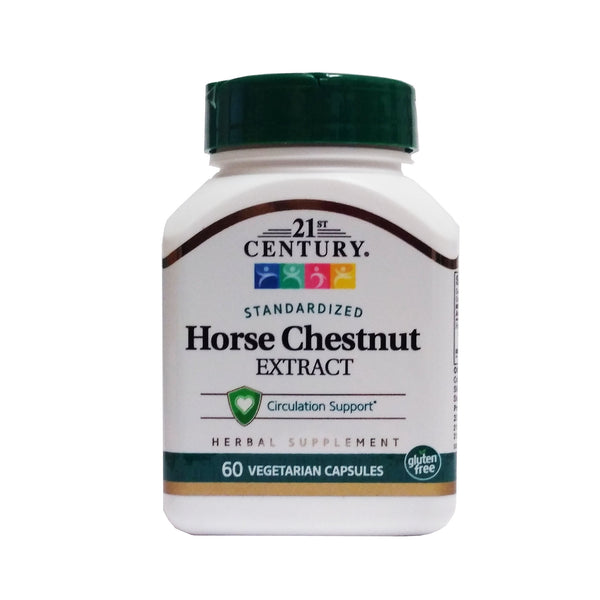 Standardized Horse Chestnut Extract Circulation Support, 60 Vegetarian Capsules, 1 Bottle Each
