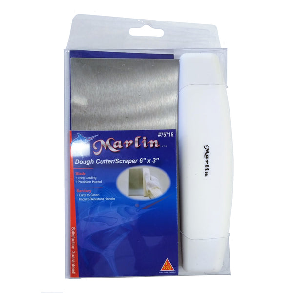 Marlin Pro Dough Cutter/Scraper 6" x 3" #75715, 1 Each, By Marlin Works Inc.
