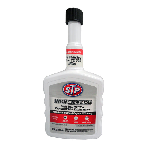STP High Mileage Fuel Injector and Carburetor Treatment, 12 Fl. Oz, 1 Each, By Armor All