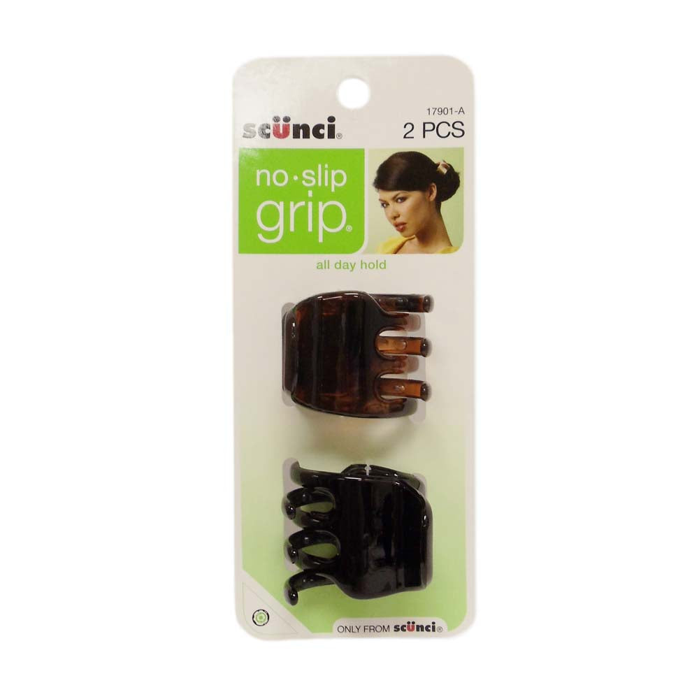 Scunci No-slip Grip Jaw Clips, 2 Count, Case of 48, By Conair