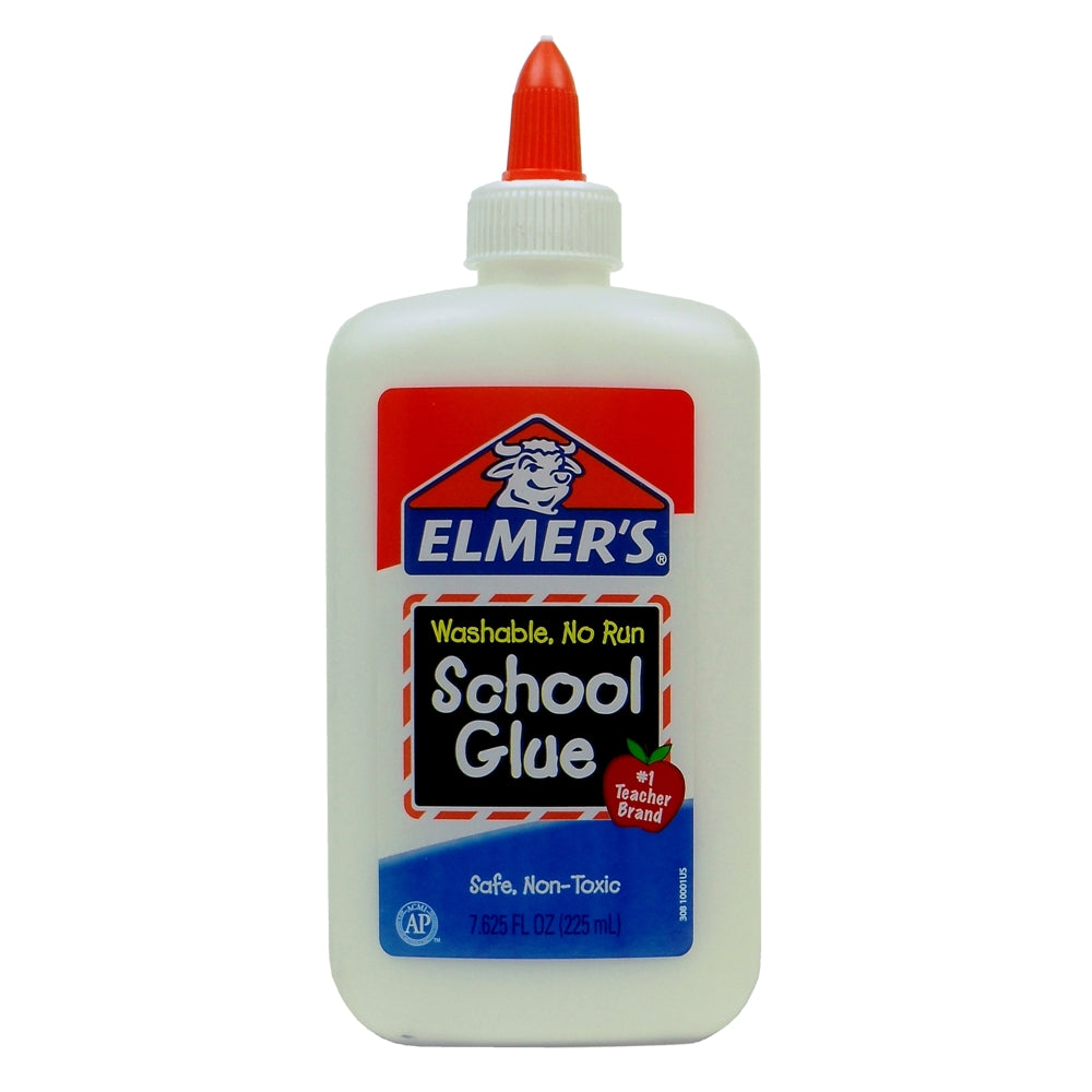 Elmer's White School Glue, 7.625 Fl. Oz., Case of 48, By Borden
