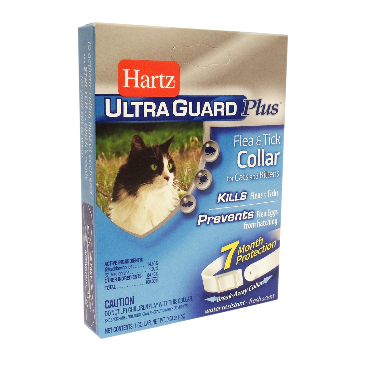 Hartz Ultra Guard Plus Flea & Tick Collar For Cats & Kittens, 1 Pack Each, By Hartz