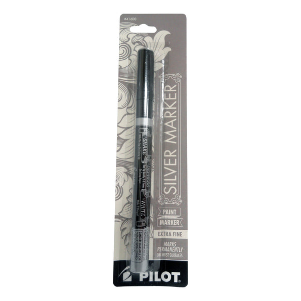 Silver Metallic Permanent Paint Marker, Extra Fine Point, 1 Each, By Pilot