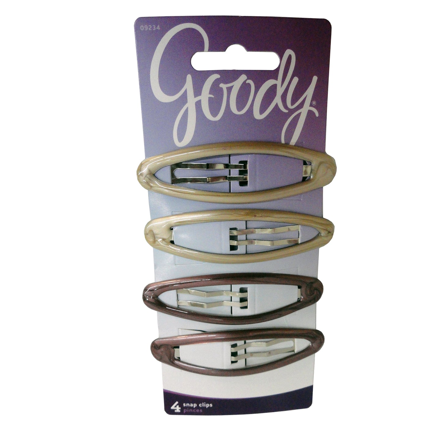 Goody Snap Hair Clips, Assorted Colors, 4 Ct., 1 Pack Each, By Sanford