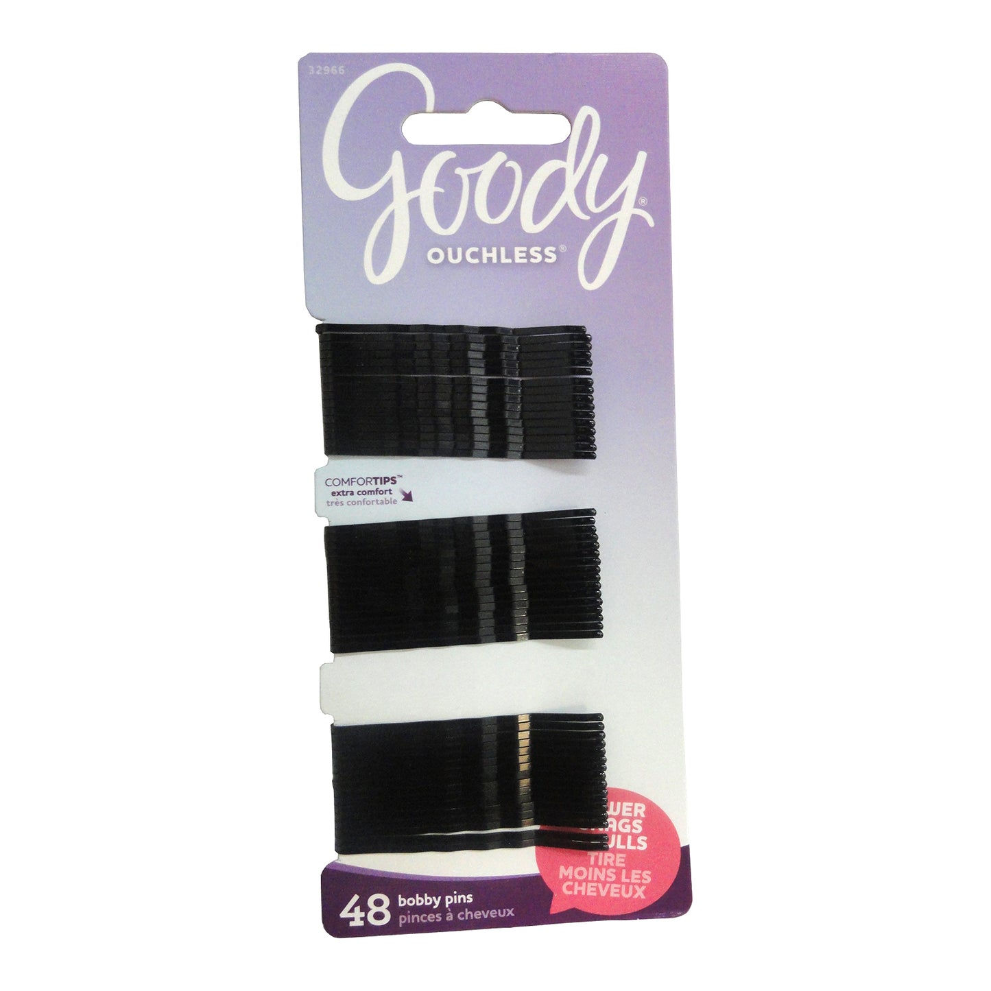 Goody Ouchless Bobby Pins, 48 Ct., 1 Pack Each, By Sanford