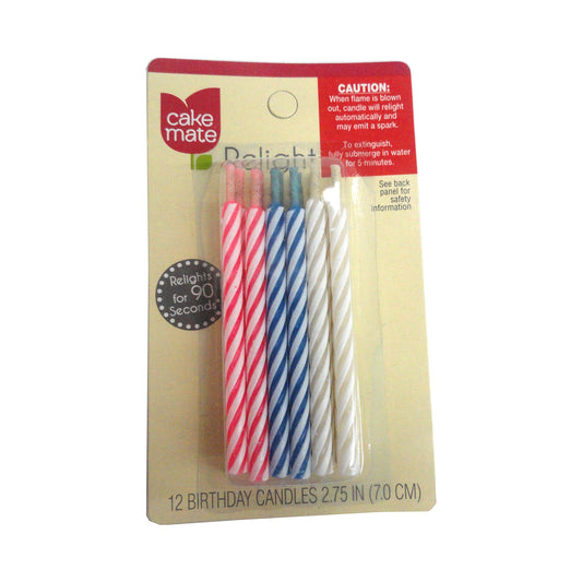 Cake Mate Relight Candles, 12 Ct., 1 Each, By Signature