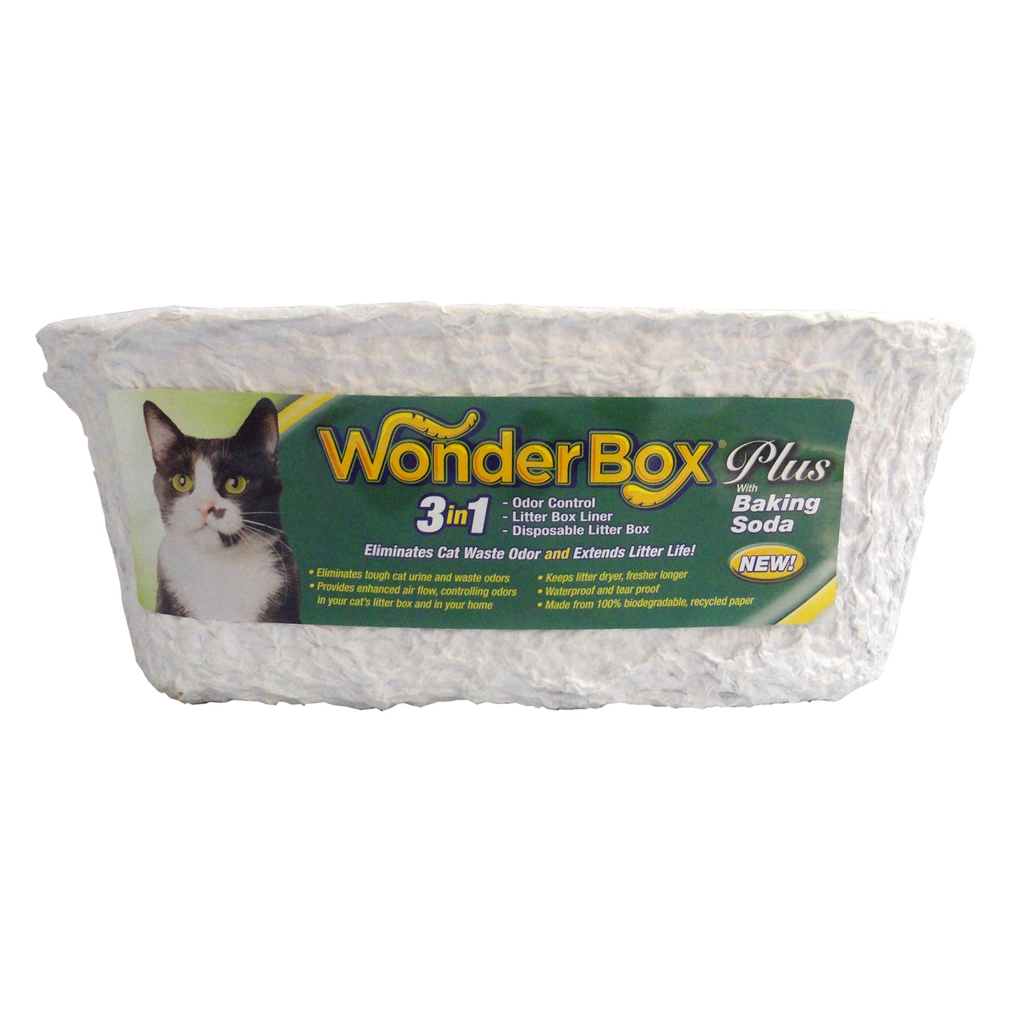 Kitty's WonderBox® Plus with Baking Soda, Disposable Litter Box, 1 Each, By Kitty's Wonderbox®