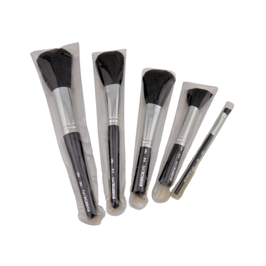 Nat Robbins 5 Make Up Brushes Sizes: B5, B12, B17, B18, B20