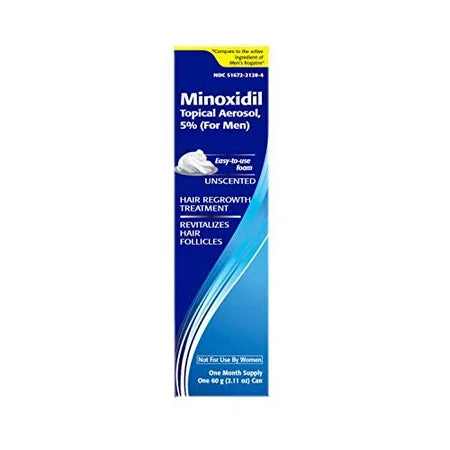 Taro Minoxidil Topical Aerosol Foam 5% Hair Regrowth Treatment 2.11 Oz