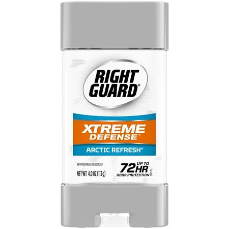 Right Guard  Xtreme Defense Antiperspirant Deodorant Gel Arctic Refresh 4 oz, 1 Each By, Right Guard