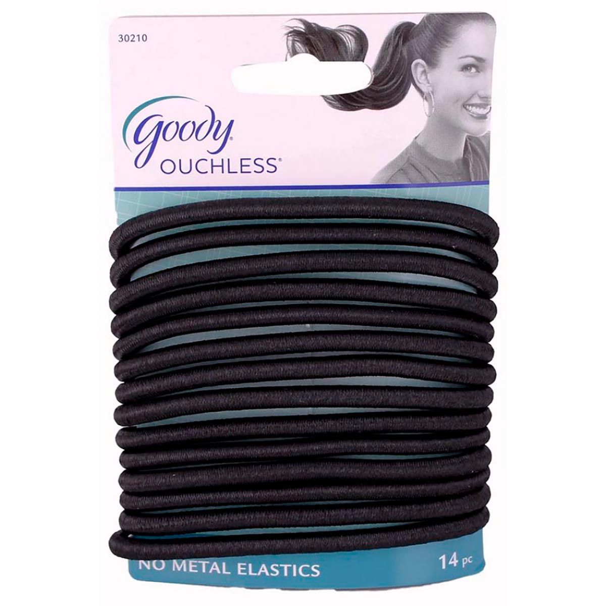 Goody Women's Ouchless Xl Black 5mm Hair ElastiColorstay (14-Pack)