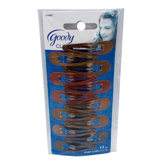 Women's Classic Metal Contour Hair Clips (12-Pack)