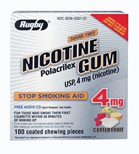 Nicotine Gum 4mg Coated Fresh Mint 1ct