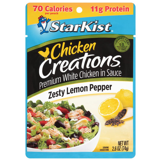 StarKist Chicken Creations Zesty Lemon Pepper Chicken 2.6 oz. Pouch