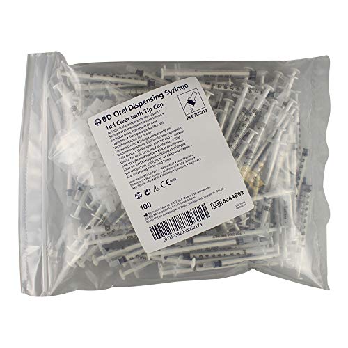 Bd Oral Syringes With Tip Cap, Clear, 1 Ml, 500/ca, Bd305217