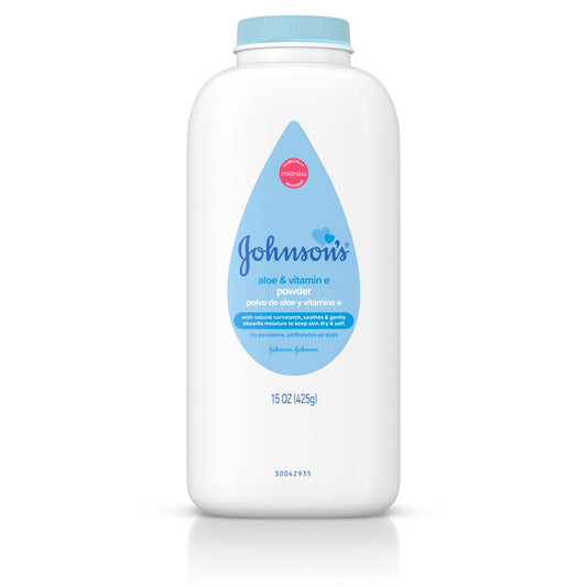 Johnson's Baby Powder, Soothing Aloe & Vitamin E, 15Oz, 1 Each By Johnson & Johnson