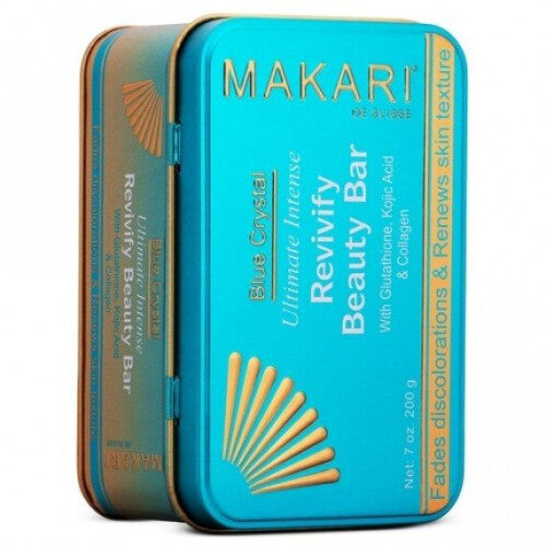 Makari Blue Crystal Revivify Beauty Bar Soap 7 Oz / 200 G