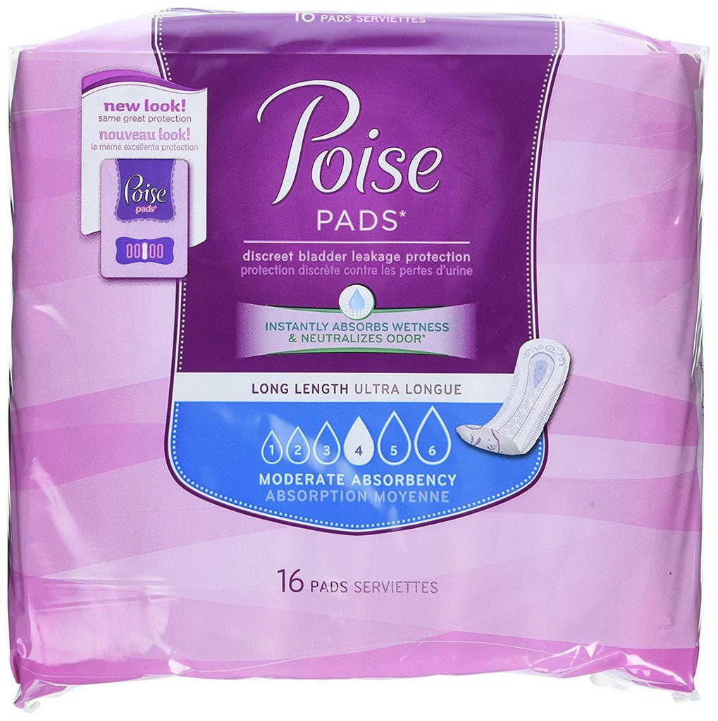 Poise Pads Moder X/Covr 16 Cs6