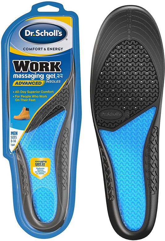 Dr. Scholl's Dr. Scholls Comfort and Energy Work Massaging Gel Insoles, Men Size