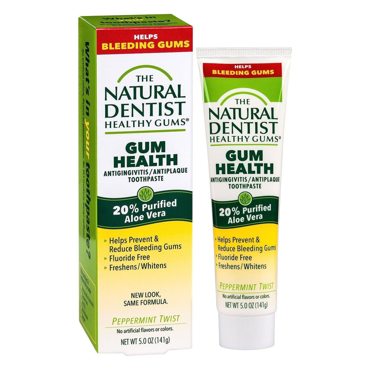 The Natural Dentist Fluoride Free Toothpaste Peppermint Twist