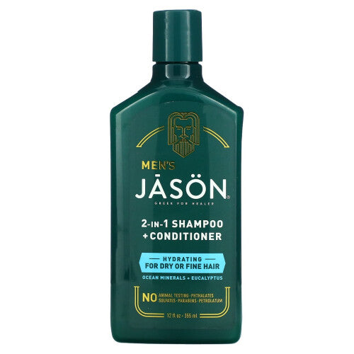 Jason Hydrating 2 In 1 Shampoo + Conditioner, 12 Fl Oz