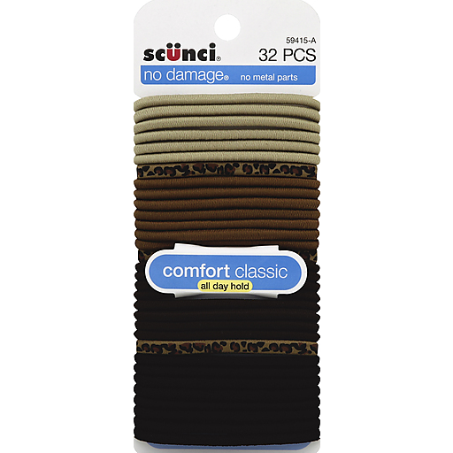 Scunci 32 Ct N/D ElastiColorstay Print