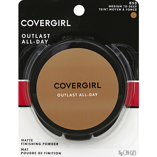 Covergirl Outlast Matte Powder 850 Medium to Deep .39oz, Buff Beige