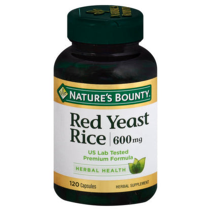 Nature's Bounty - 600 mg Red Yeast Rice Capsules 120.00 ct