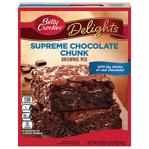 Betty Crocker Delights Supreme Brownie Mx Choc Chnk