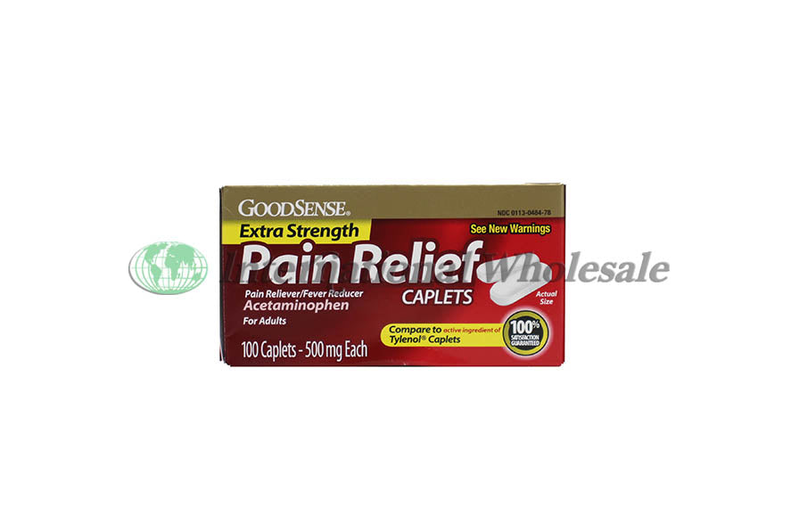 Goodsense Extra Strength Pain Relief Caplets 500mg 100ea