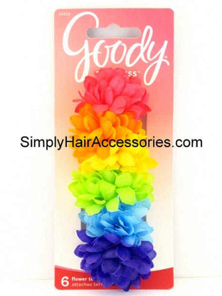 Goody Girls Ouchless Flower Terry O's Hair Ties (6-Pack)