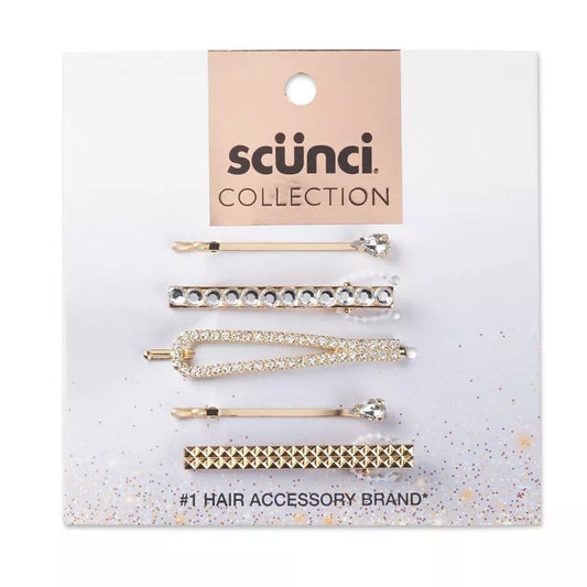 Scuni Collection Accessory - 5 Different Diamond Hair Pins