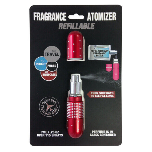 Refillable smell-Atomizer Delux, Crystal Ruby Red 7 ml