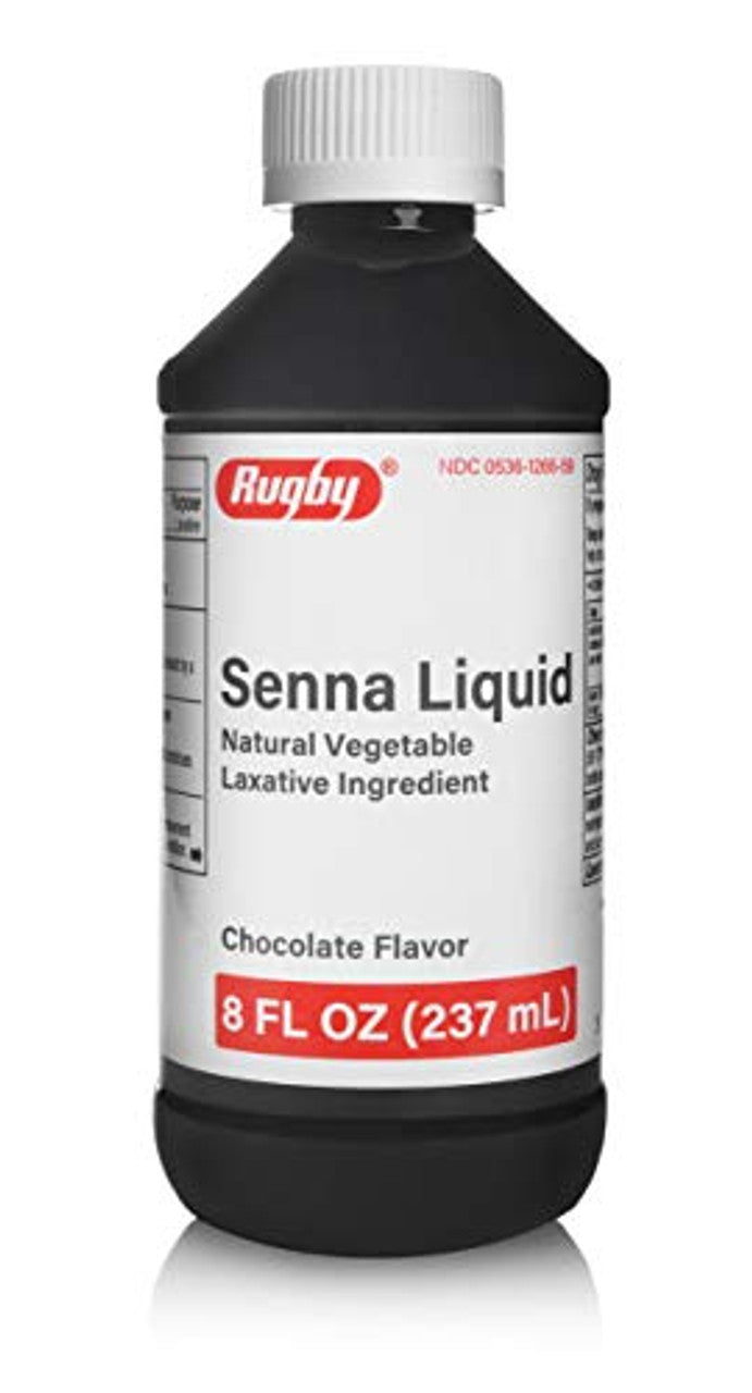 Senna Laxative Liquid 8 Oz | Natural Vegetable | Chocolate Flavor