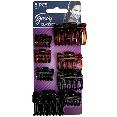 Goody Classics Claw Clip Assorted Sizes 8ct 1 pack