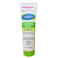 Cetaphil Moisturizing Cream, Very Dry to Dry Sensitive Skin, 3 Oz., 1 Tube Each, By Galderma
