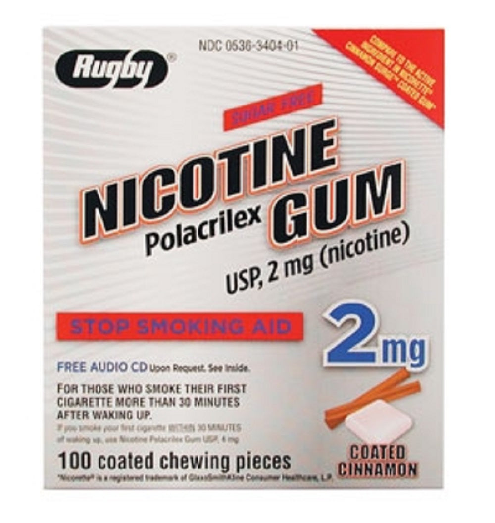 Nicotine Polacrilex Gum (Cinnamon) 2mg Gum 100