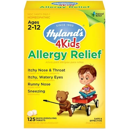 Hyland's 4Kids Allergy Relief Quick Dissolving Tablets, 125 Ct
