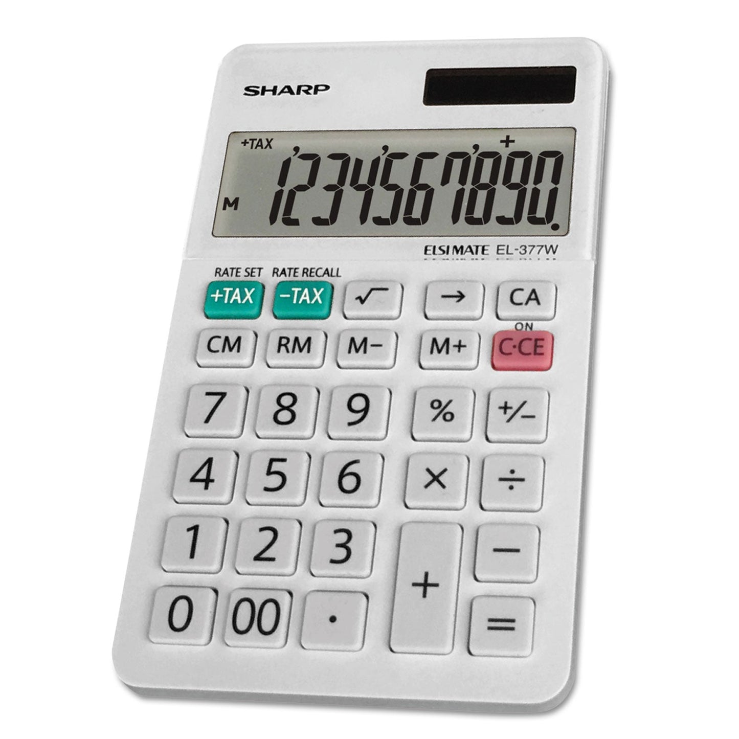 Sharp EL-377WB 10 Digit Professional Handheld Calculator